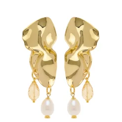 Orecchini Floating Gold Pearl