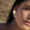 Orecchini Floating Gold Satin